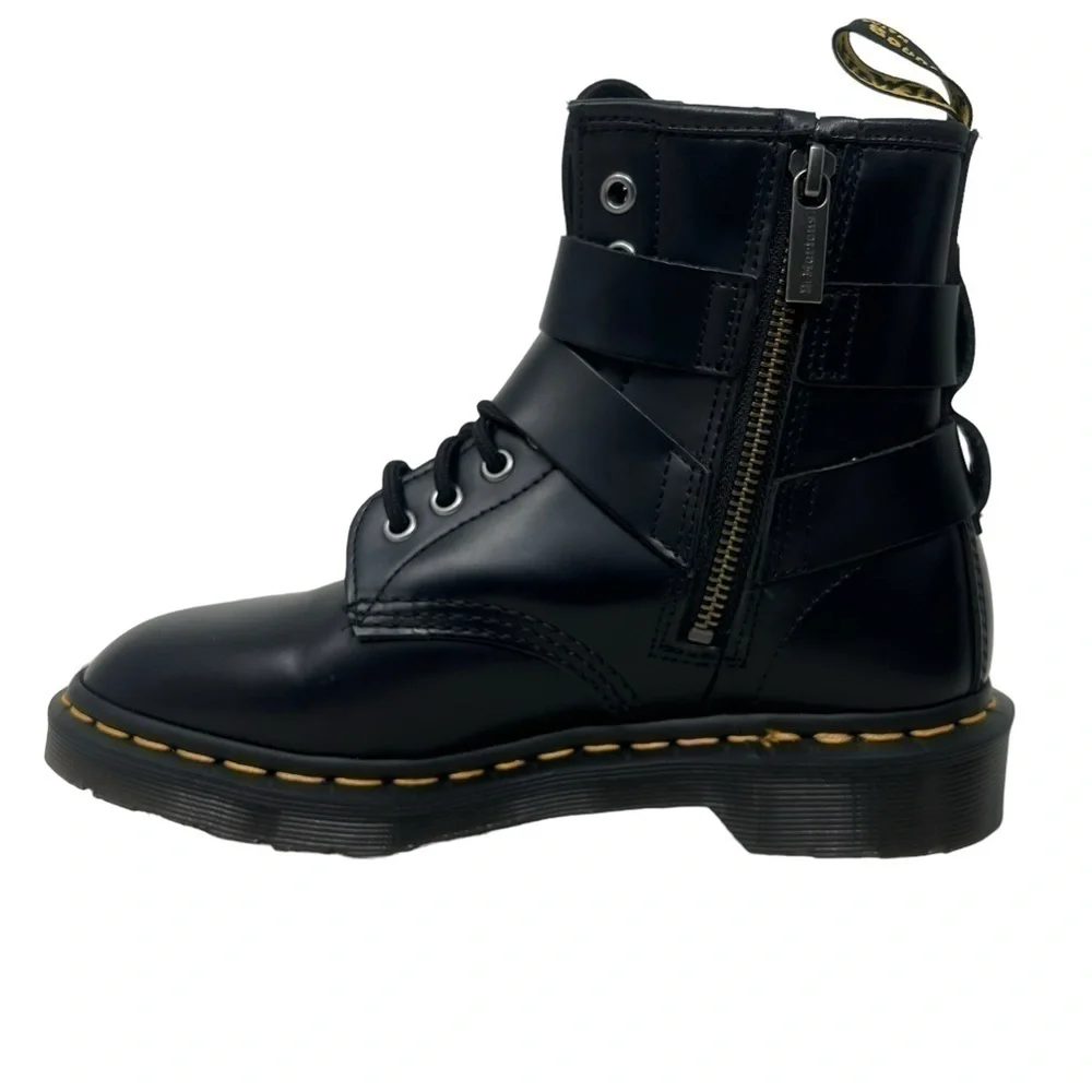 Dr. Martens Black Combat Boots - Picture 4 of 11